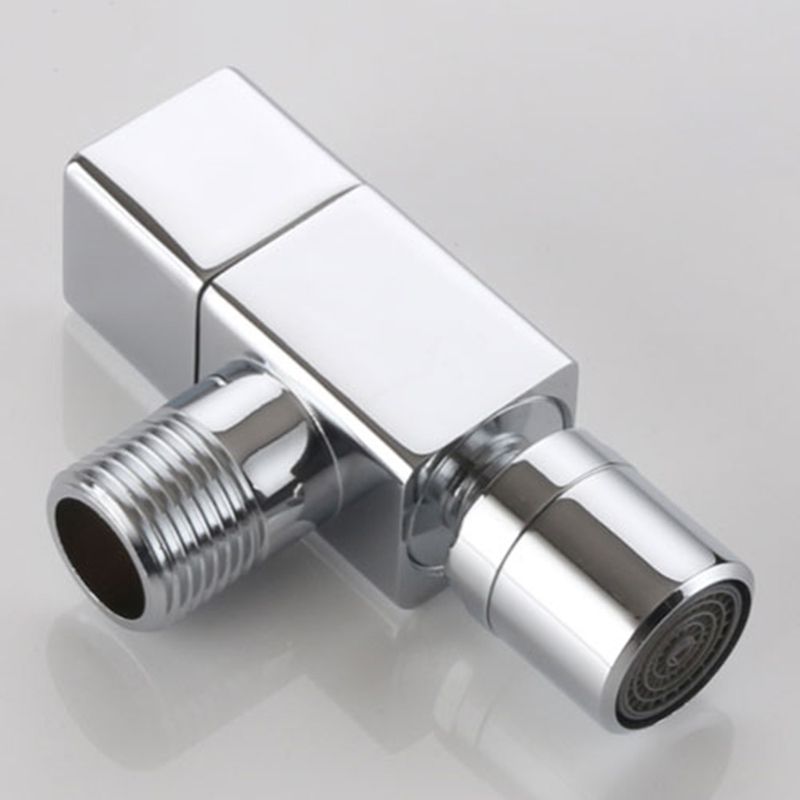 Contemporary Wall Mounted Bathroom Faucet Knob Handle Brass Faucet