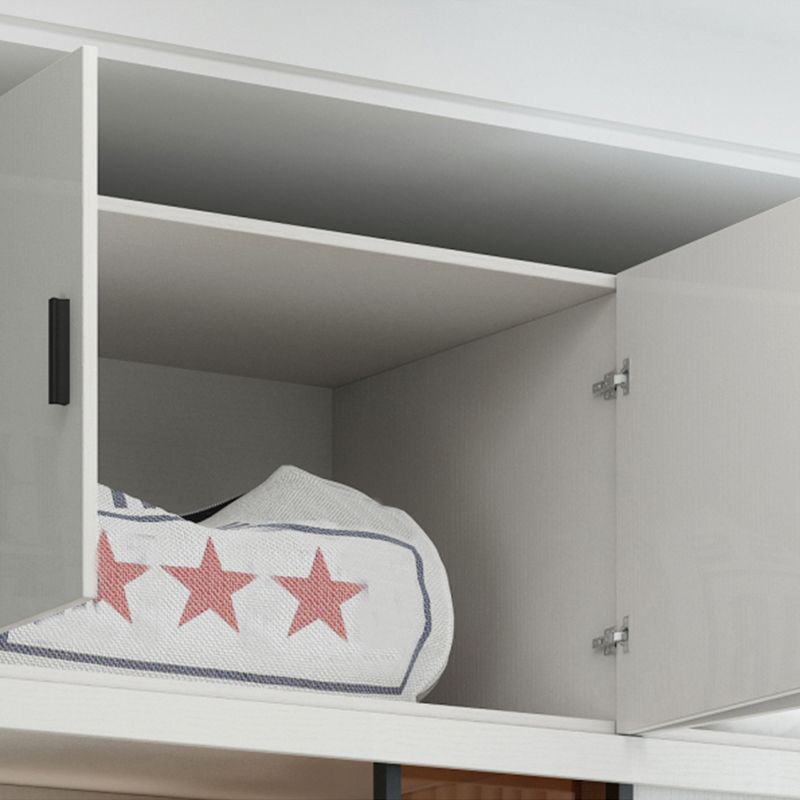 Sliding Wardrobe Armoire White Engineered Wood Wardrobe Closet