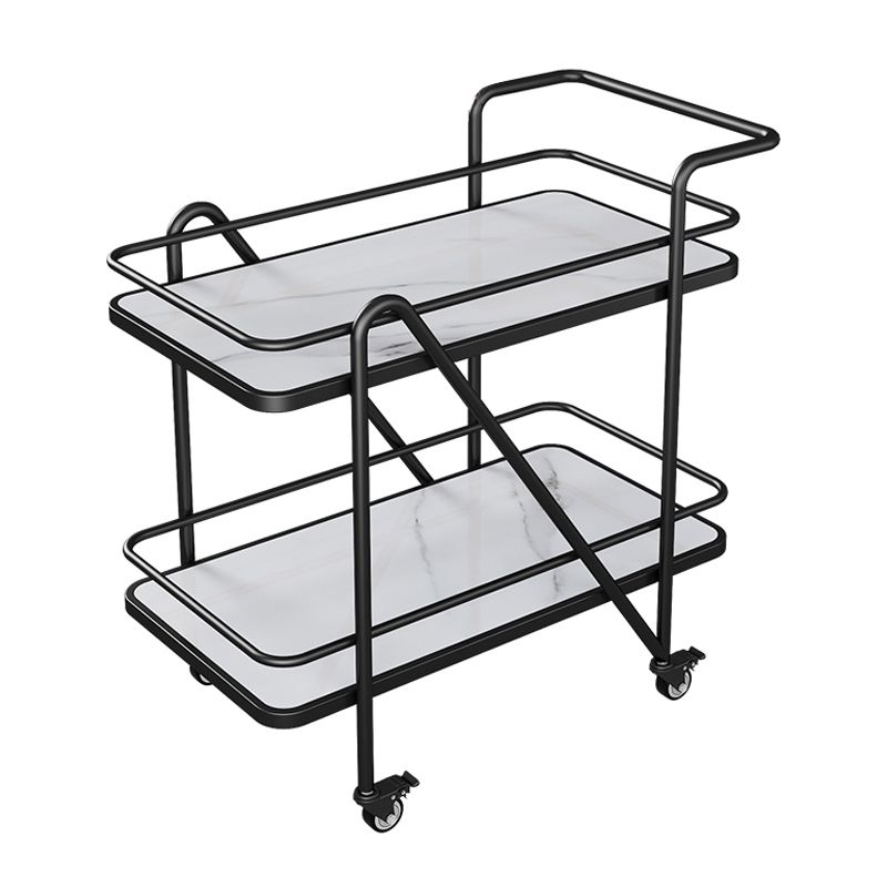 29.92" High Rolling Contemporary Prep Table Metal Prep Table for Kitchen