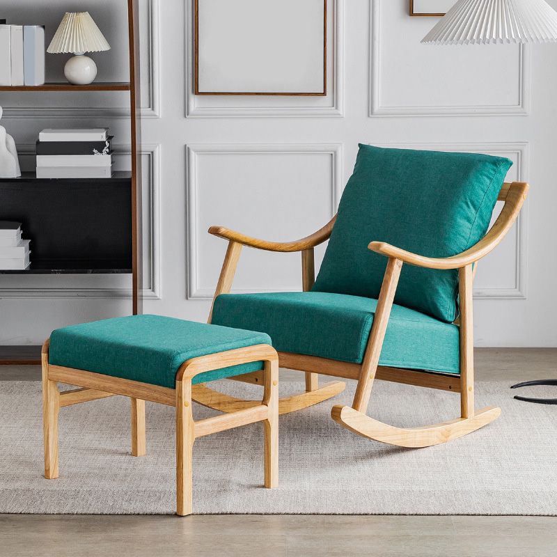 25.19" W x 32.28" D Lounge Accent Chair with Sled Base Pillow Back Armchair