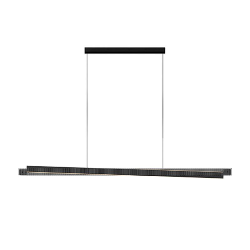 Black Ceiling Pendant Light Modern LED Island Fixture for Kitchen