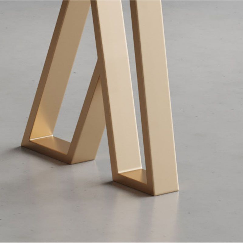 Table à manger à barres en marbre blanc glamour