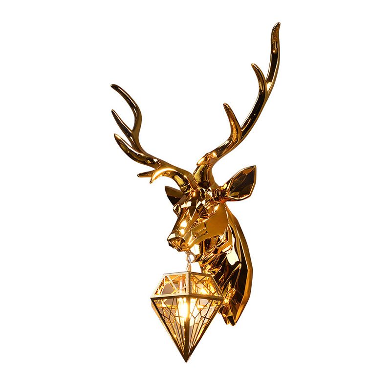 Lampes murales en métal mural mural contemporain à 1 lumière pour le salon