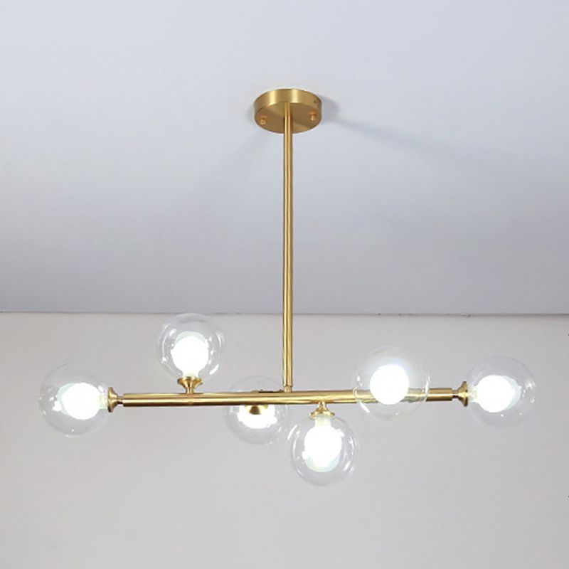 Nordic Bubbles Hanging Island Light Glass Island Pendant Light for Dining Room