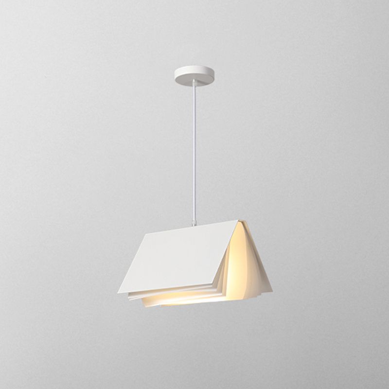 Modern Art Deco Metal Hanging Light Fixtures 1 Light Simple Rectangle Pendant Light