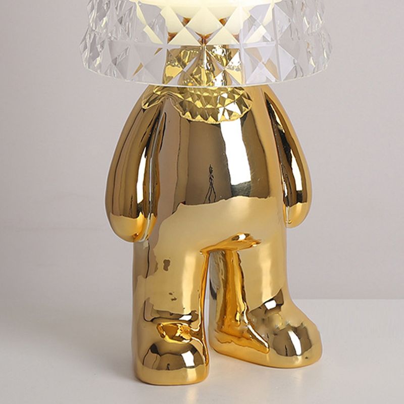 Macaron Table Lamp Kids Style Desk Lamp with Glass Shade for Kid's Room