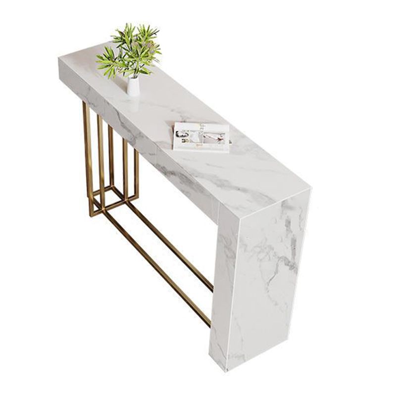 Nordic Sintered Stone Table Rectangle Bar Counter Table for Home