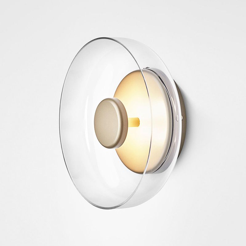 Lámpara en forma de tazón lámpara de estilo simple letrero de oro led montado en la pared montada de pared de oro