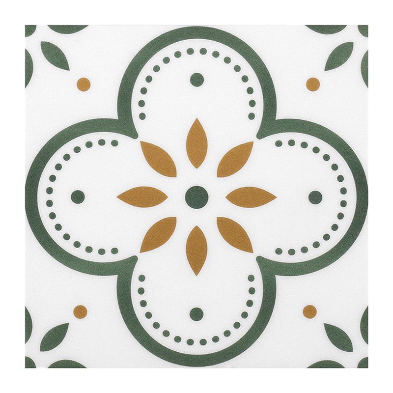 Peel and Stick PVC Flooring Matte Vinyl Flooring with Floral Pattern