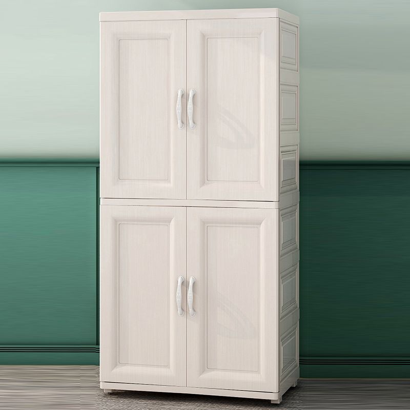 Bedroom Hinged Door Storage Cabinet Contemporary Plastic Cabinet