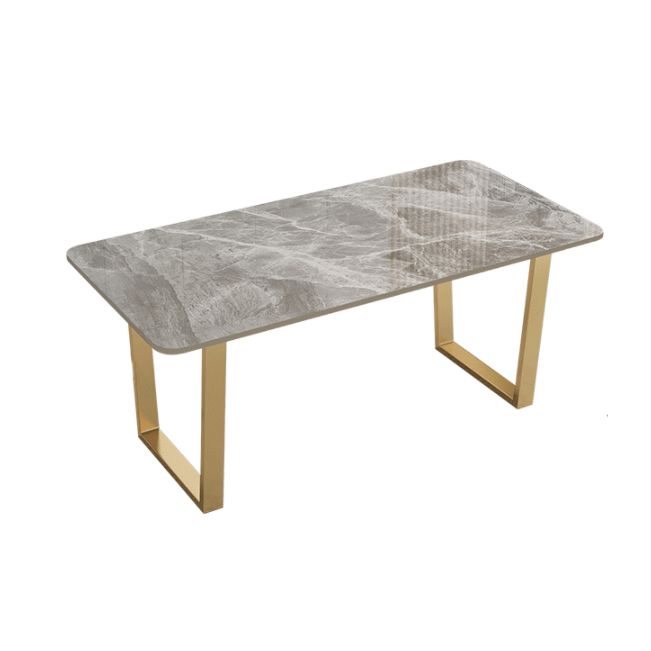 Nordisches Esszimmer Set Metall Basis Esstisch Rechteck formelle Esseet Set für Zuhause