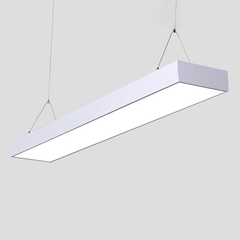 Lampes suspendues modernes avec des luminaires d'éclairage de pendentif à LED noir en acrylique pour le bureau
