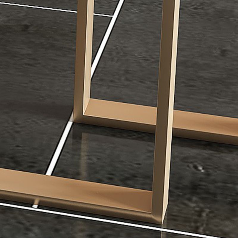 Contemporary Style Rectangle Pub Set 1/5 Pieces Faux Marble Pub Dining Set