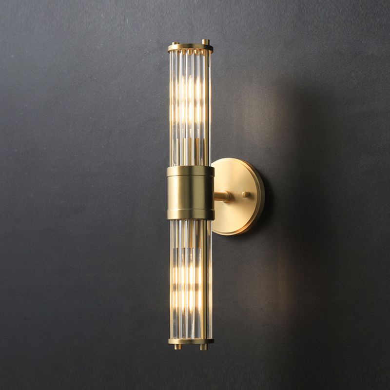 Gold Metal Wall Mount Lamp Contemporary Vanity Wall Light Sconces for Bathroom