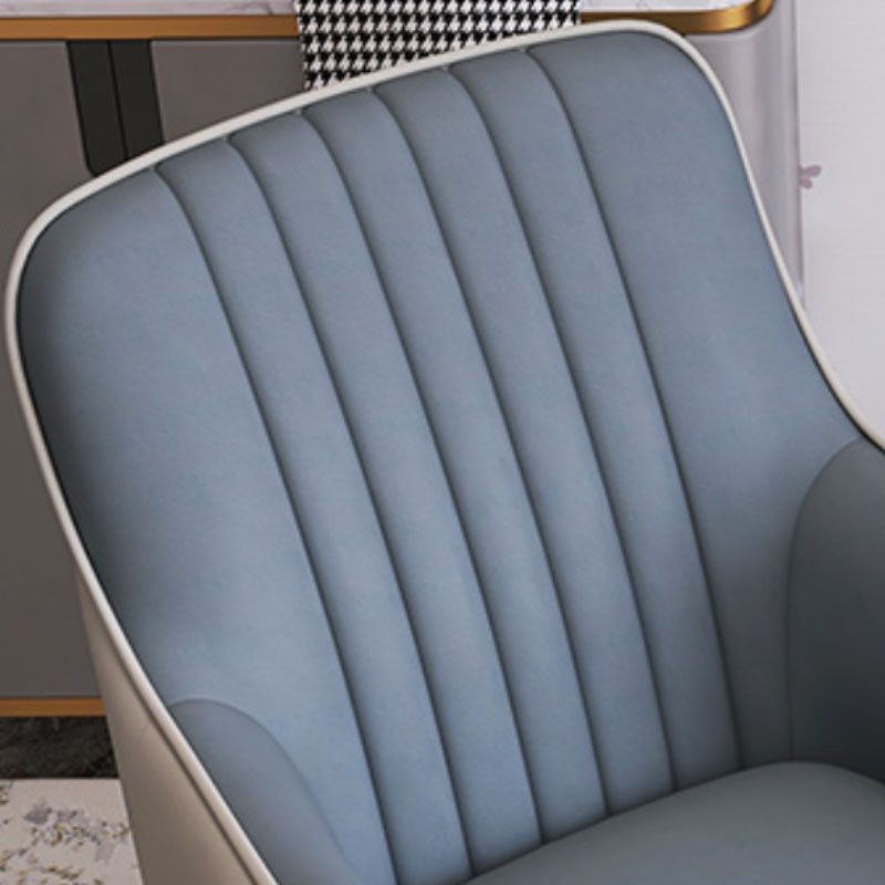 Indoor Faux Leather Dining Arm Chair Upholstered Parsons Chair with 4 Legs