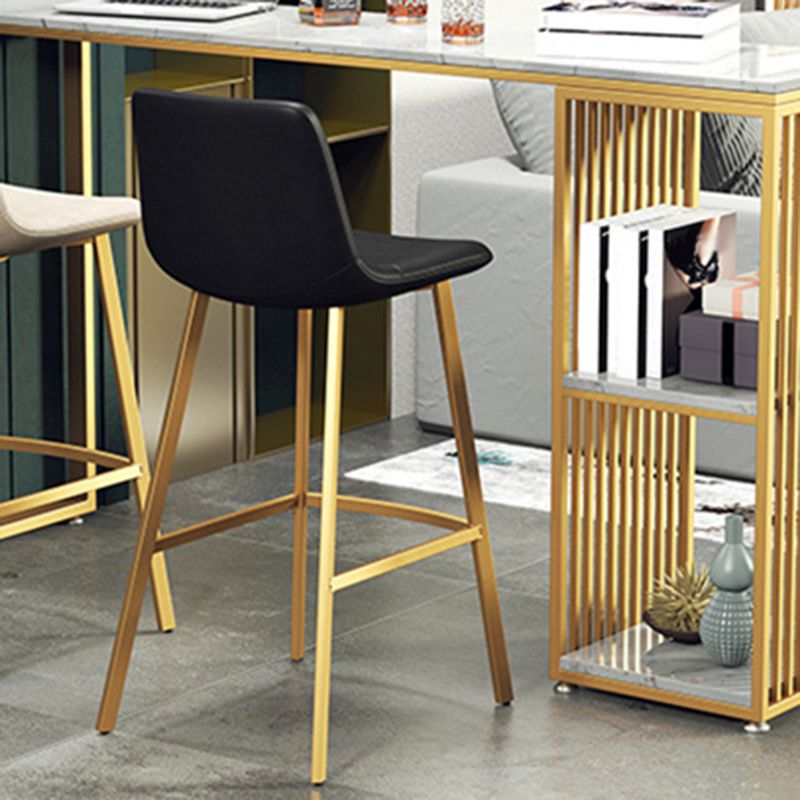 Glam Rectangle Bar Table Set 1/3 Pieces Faux Marble Pub Set for Dining Room