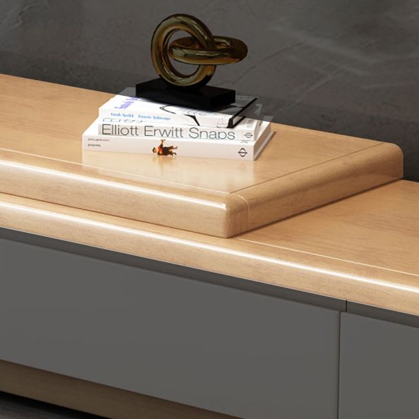 13.78"H TV Stand Traditional Style Solid Wood TV Console with 3 Drawers