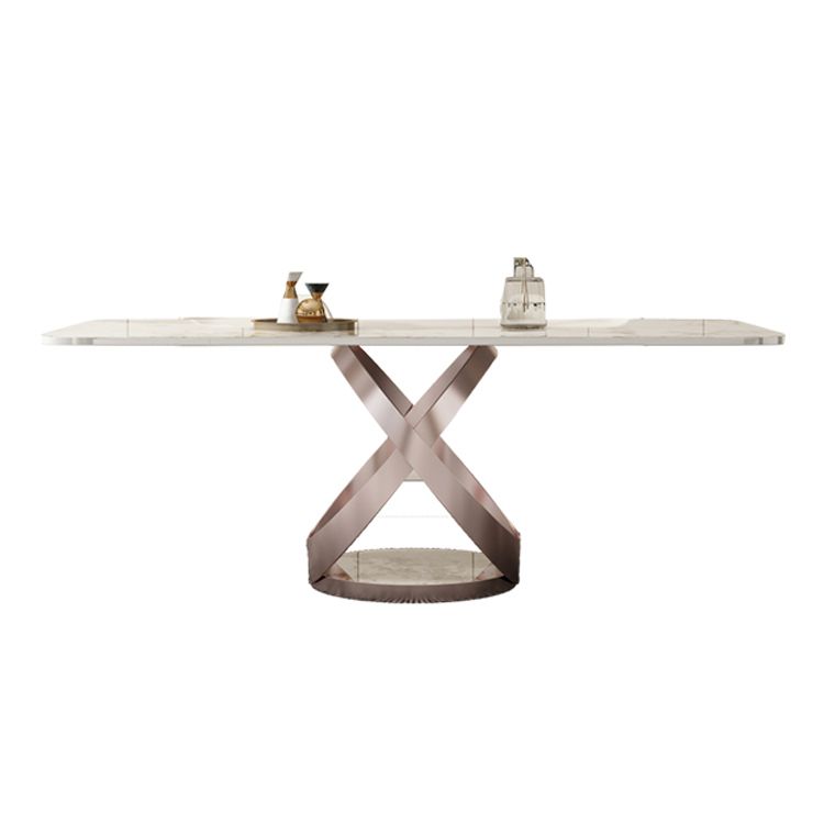 1/4/5/7/9 Pieces Dining Chairs Set Dining Table Set with Sintered Stone Top