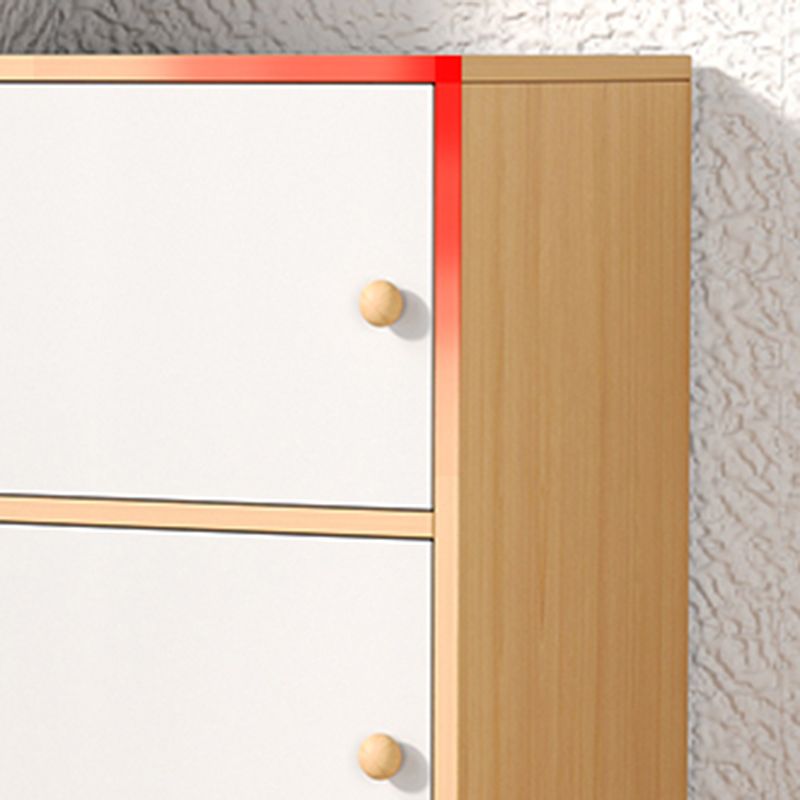 Modern Wooden Accent Cabinet Rectangle Storage Cabinet with Drawer