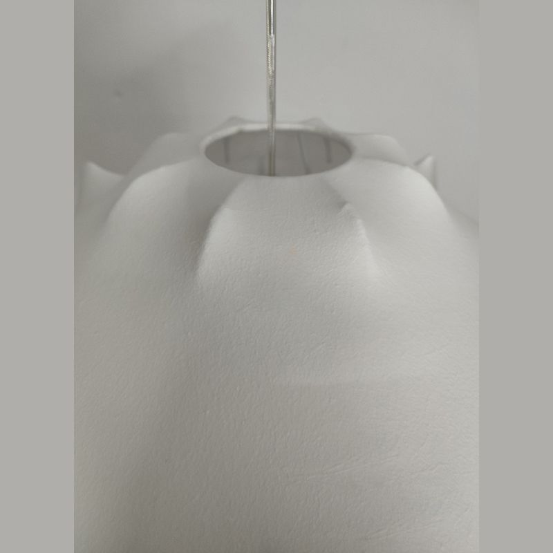 Silkworm irrégulier Creative Hanging Light 1-Light Contemporary Simplicity Style Dining Room Pendant Lampe en blanc