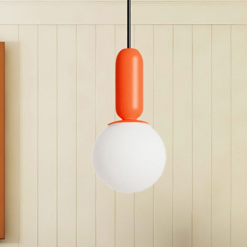 Nordic Elemy Bare Bulbe Pendant Light 1 Head Hanging Lampe for Study Room Bedroom
