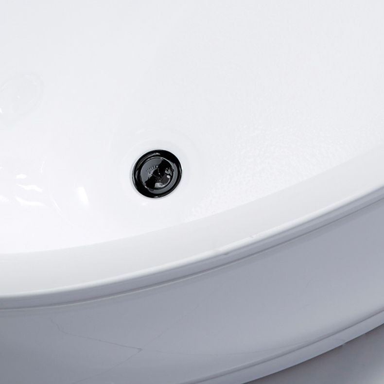 Modern Acrylic Bath Corner Soaking Back to Wall White Modern Bathtub