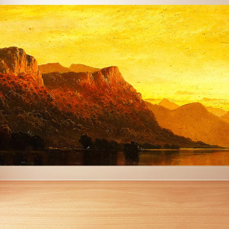 Classic Natural Landscape Mural Decal Light Color Decorative Wall Decor for Kitchen