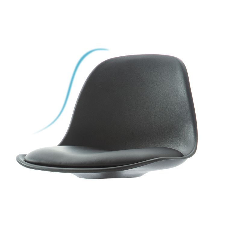 Industrial Upholstered Swivel Bar Stools Low Back  Stools for Home