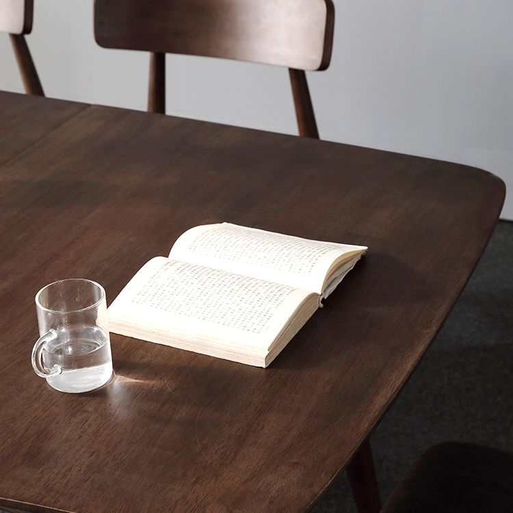 Mesa de comedor rectable extensible moderna mesa de madera de roble ajustable con 4 patas