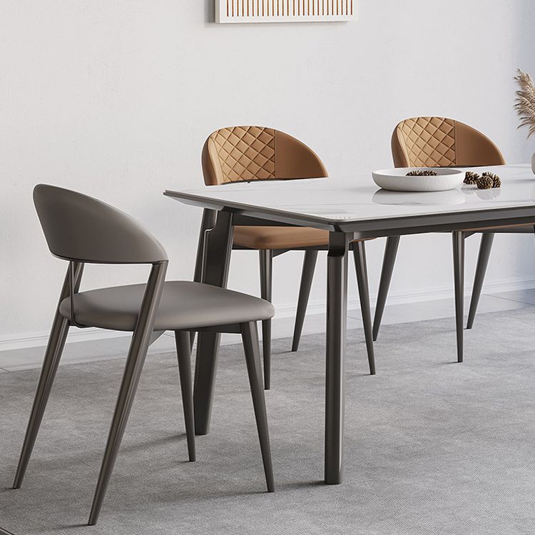 Modern Sintered Stone Dining Set Rectangle 1/4/5/7 Pieces Dinette Table Set