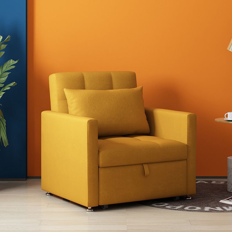 Velvet Daybed with Upholstered Contemporary Convertible Metal Bed
