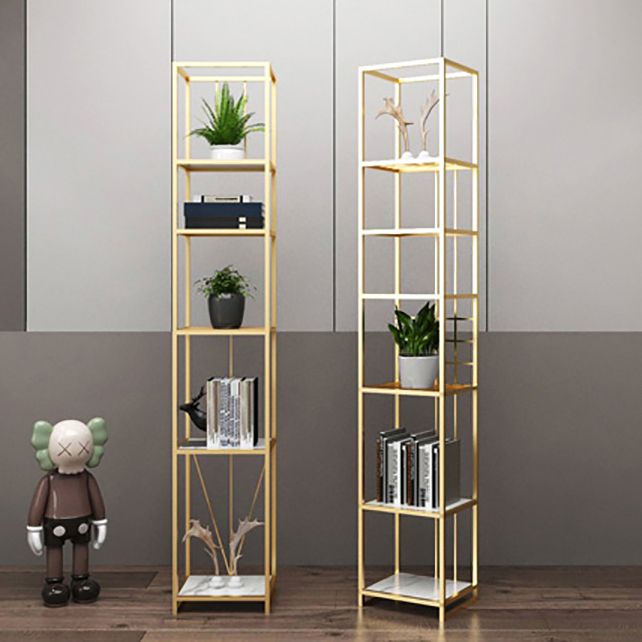 Libreria etagere aperta verticale industriale telaio in ferro -scaffale in legno fabbricato scaffale