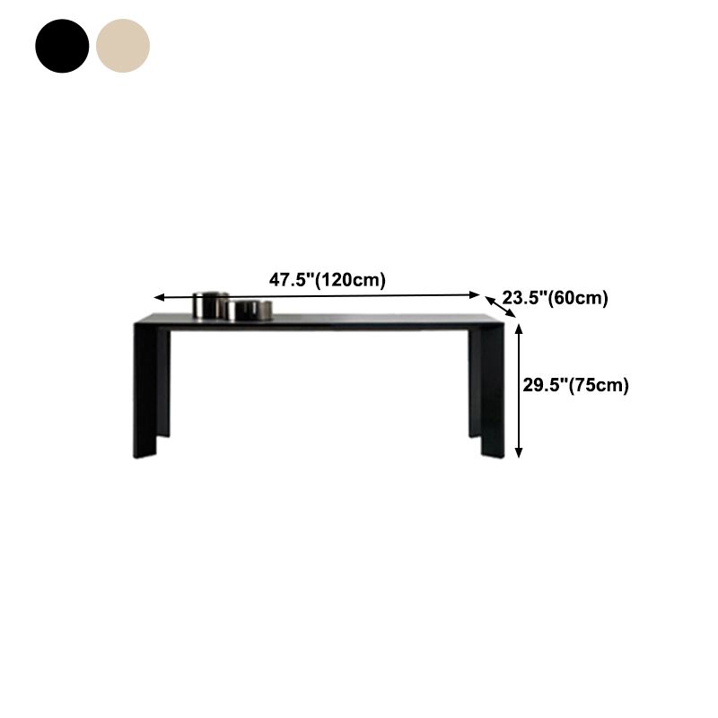 Mesa de madera maciza rectangular para la mesa de comedor moderna del restaurante con 4 patas