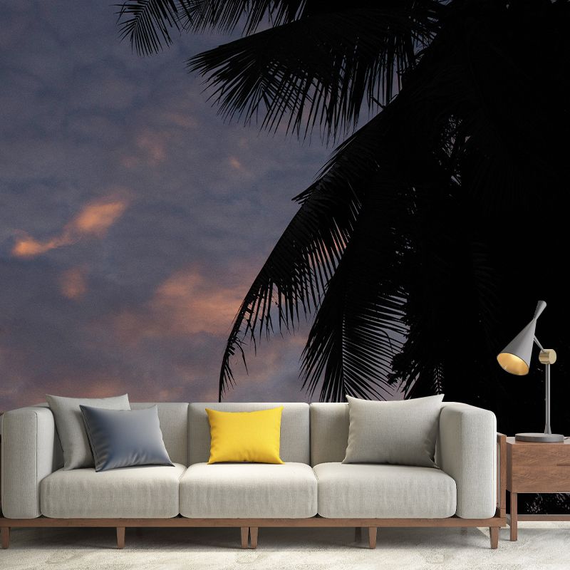 Tropical Palm Mildew Resistant Mural Decorative Photography Wall Covering