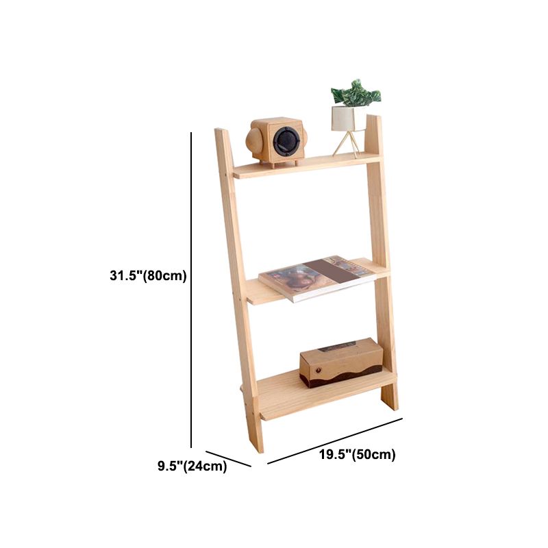 Ladder Shelf Bookcase Contemporary Bookshelf for Study Room Bedroom