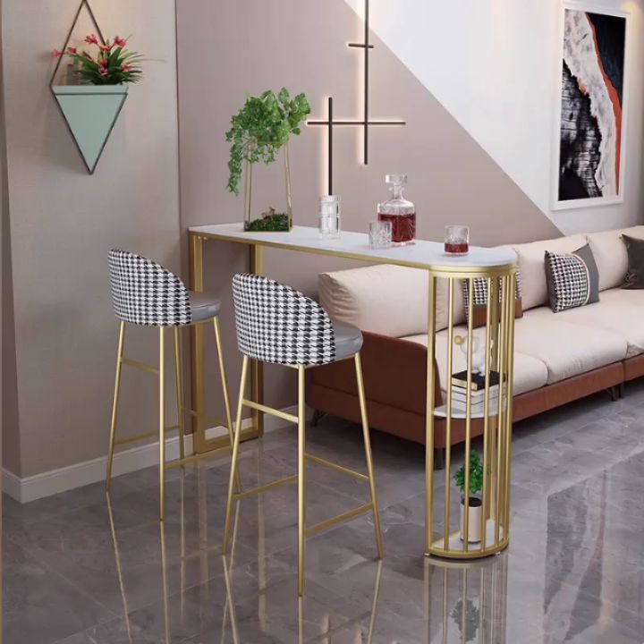 Living Room Stone Bistro Bar Desk Storage White Bistro Bar Height Cocktail Table