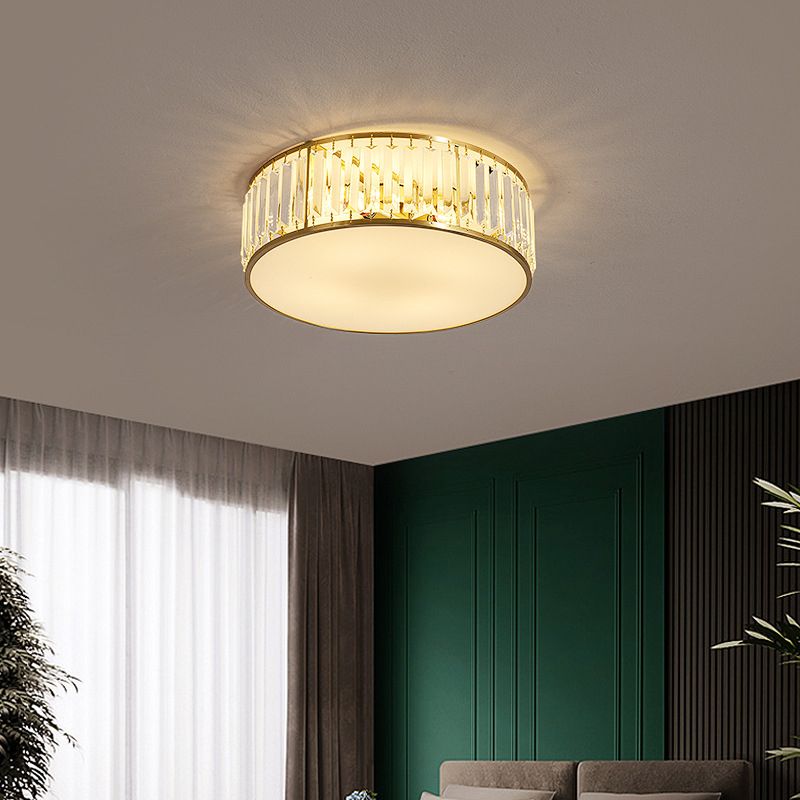 Modern Ceiling Lighting Crystal Multiple-Light Ceiling Mount Light Fixture