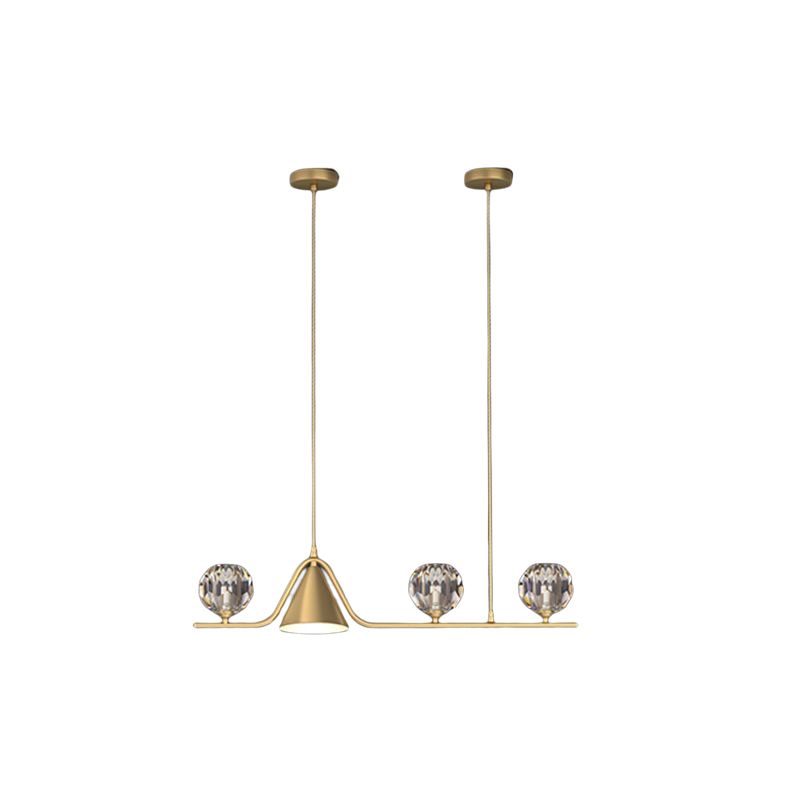 Modern Style Ball Shape Island Pendants Crystal Pendant Lights for Dining Room