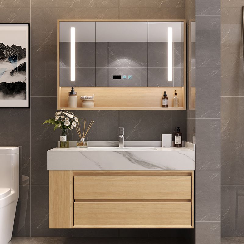 Gorgeous Sink Vanity Wood Wall-Mounted Mirror Cabinet Vanity Cabinet with Storage Shelving