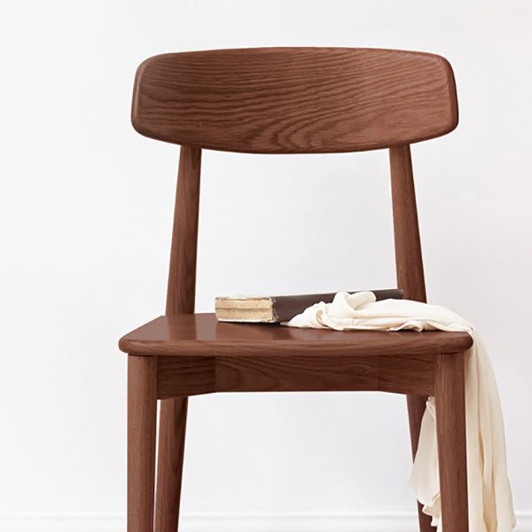 Dining Room Armless Dining Chair Home Wood Open Back Dining Chair