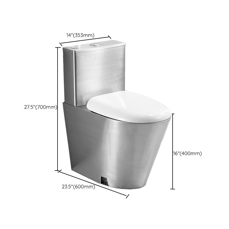Traditional One Piece Toilet Bowl Metal Urine Toilet for Bathroom