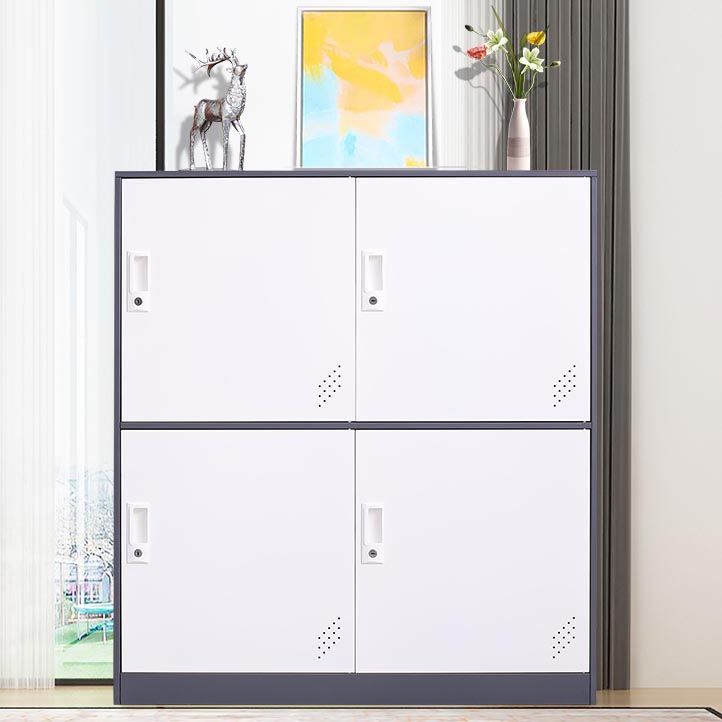 Contemporary Style Wardrobe Armoire Metal Wardrobe Closet with Locks