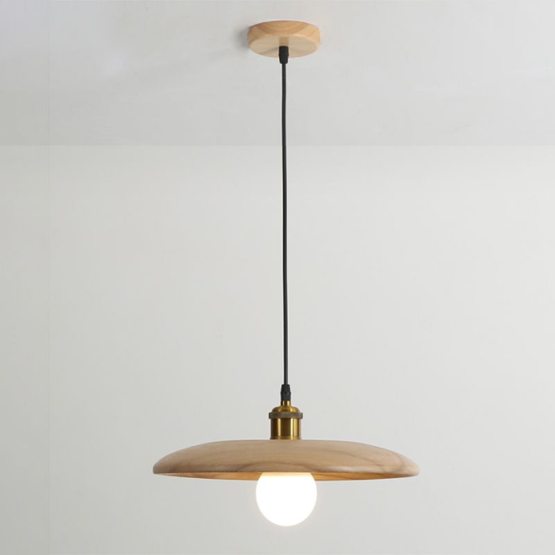 Minimalistischer Stil Anhänger Beleuchtungsbehandlung Kreis Anhänger Lichtkit mit Holzschatten