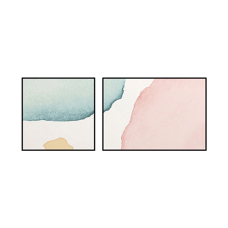 Minimalismus, abstrakte Leinwand-Wandkunst, Haus-Innenwanddekoration in Pastellfarbe, optionale Größe