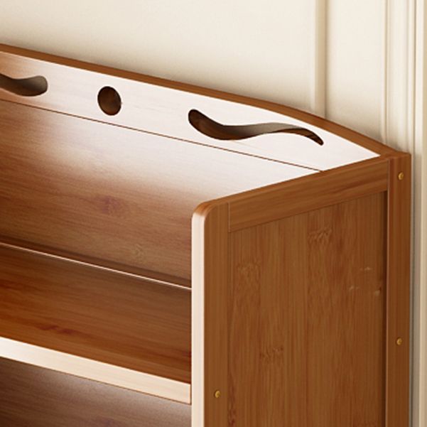 Brown Color Modern Style Bookshelf Engineer Wood Bookcase for Home