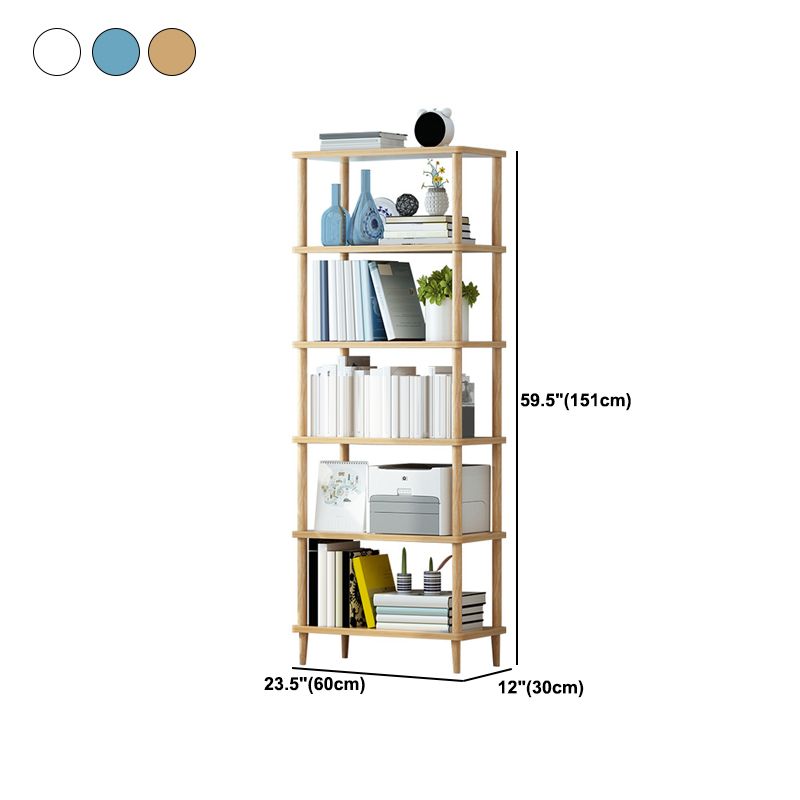 Modern Etagere Wooden Book Shelf Open Shelf Bookcase for Home