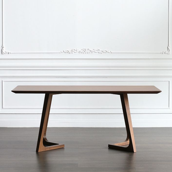 Modern 1/2/4/5 Pieces Dining Set Solid Wood Double Pedestal Dinette Set