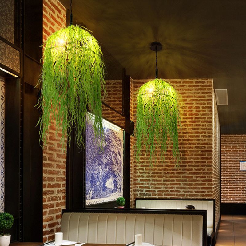 Luci a sospensione per piante verdi industriali creativa lampada sospesa a luce singola