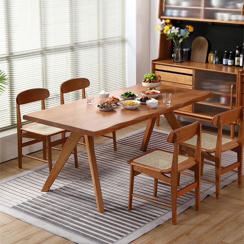 Dining Room Dinner Kitchen Table Solid Wood Rectangle Dining Table