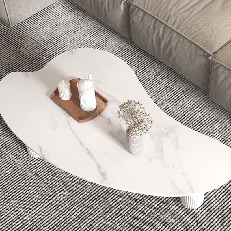 Stone Geometric Contemporary Coffee Table 3 Legs Coffee Table
